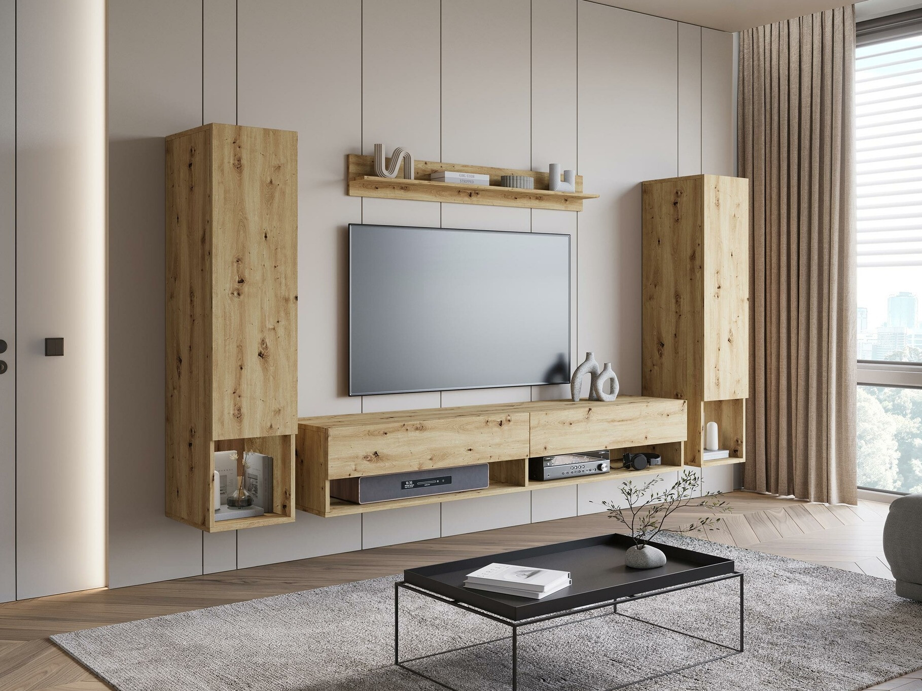 Set za dnevnu sobu Sarasota 176 (Zanatski hrast)