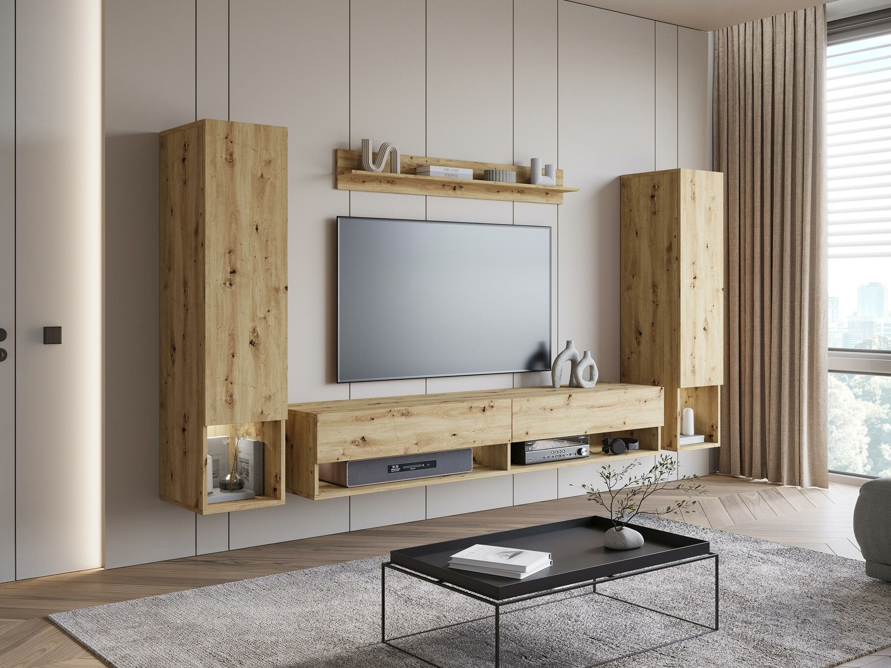 Set za dnevnu sobu Sarasota 176 (Zanatski hrast)