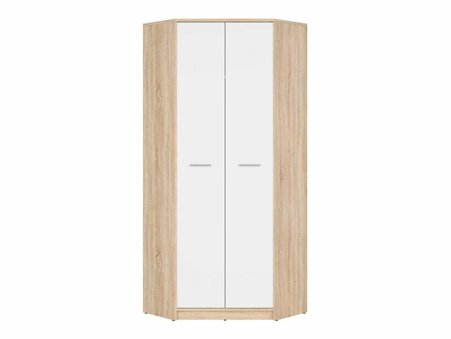 Ugaoni ormar Novsore 119 (Sonoma hrast + Belo)