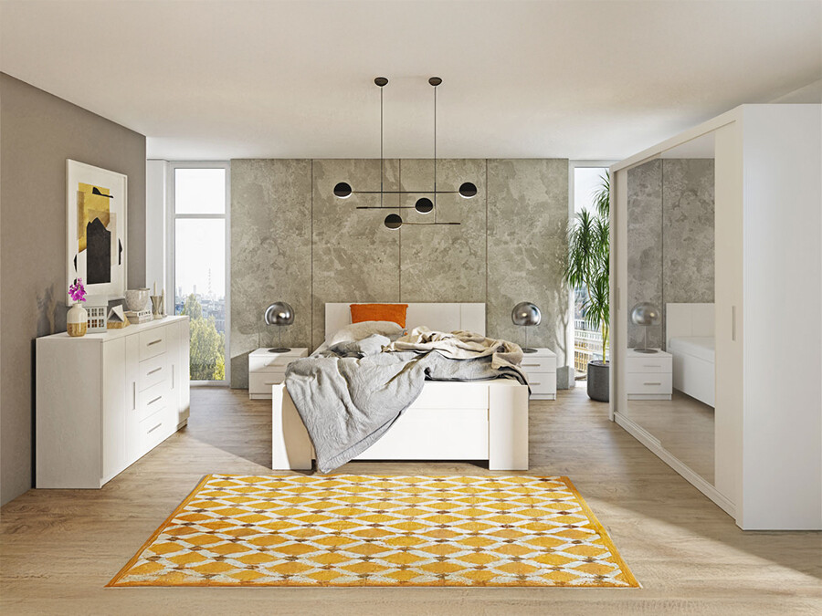 Set spavaća soba Catromi 121 (Belo)