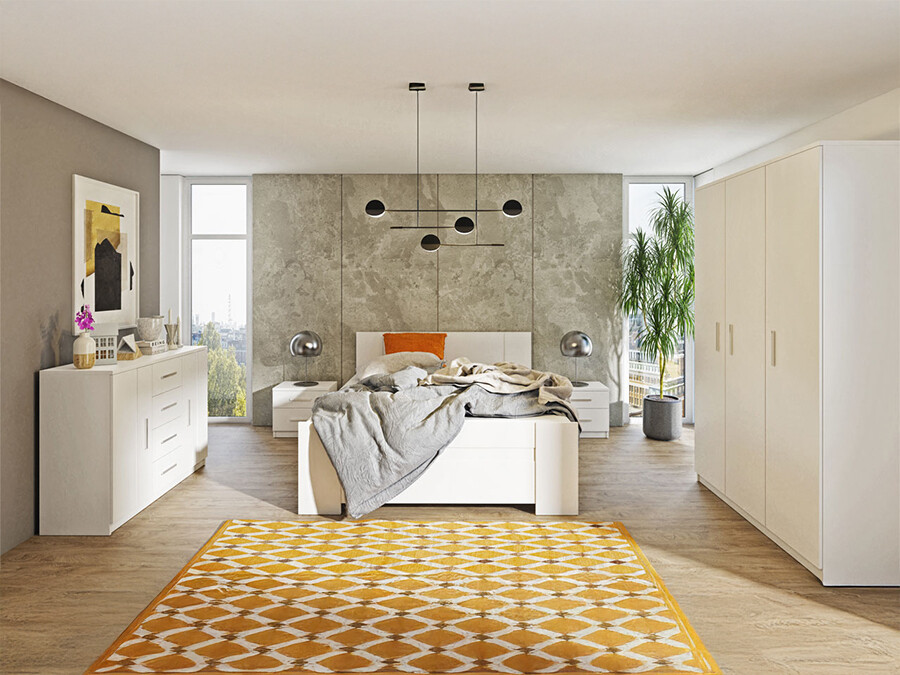 Set spavaća soba Catromi 123 (Belo)