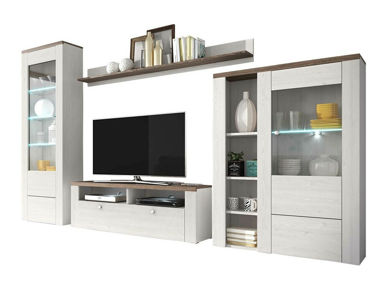 Set za dnevnu sobu Salelbo 100 (Sibu ariš + Trufel hrast)