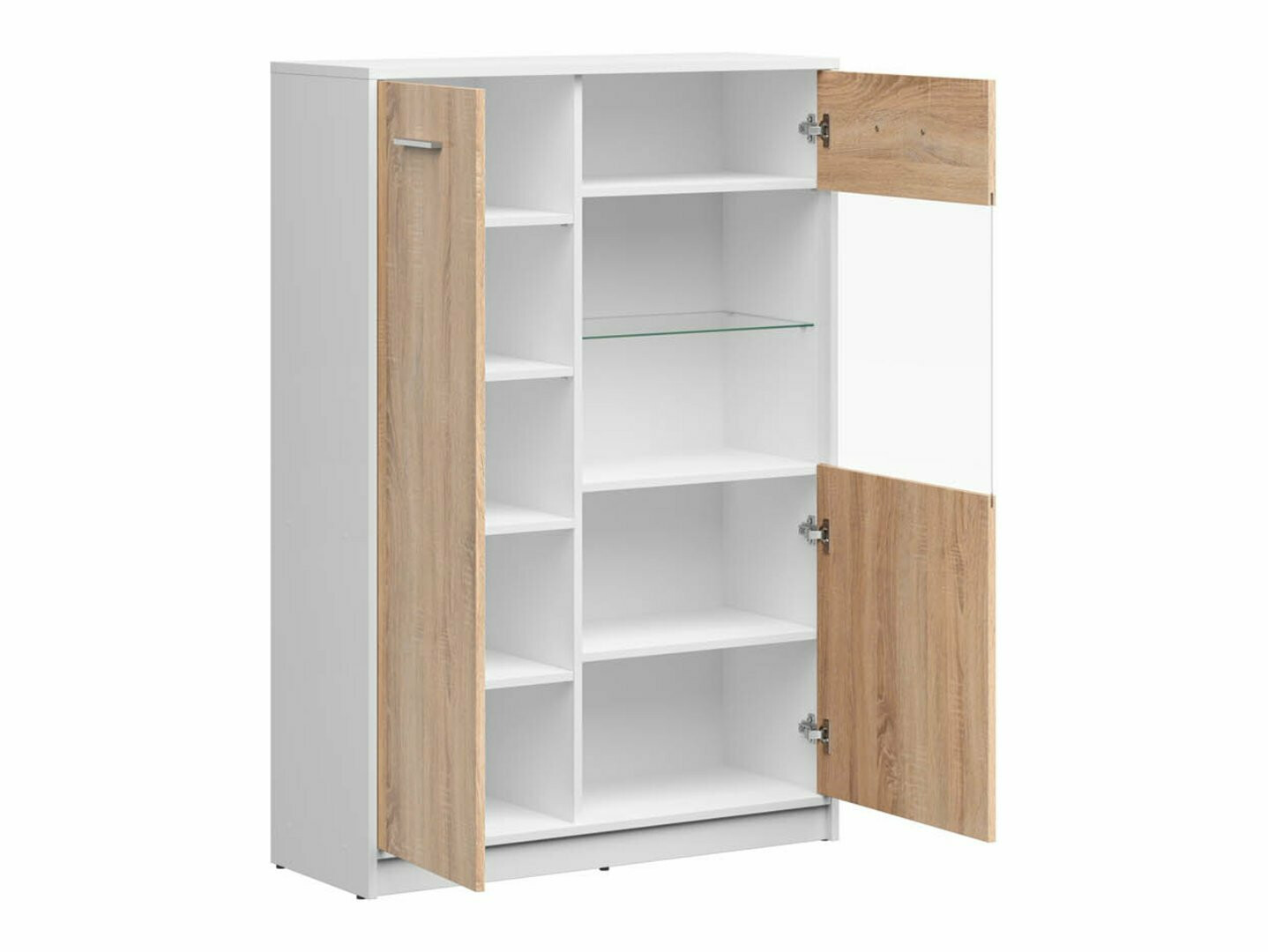 Polica Novsore 138 (Belo + Sonoma hrast)