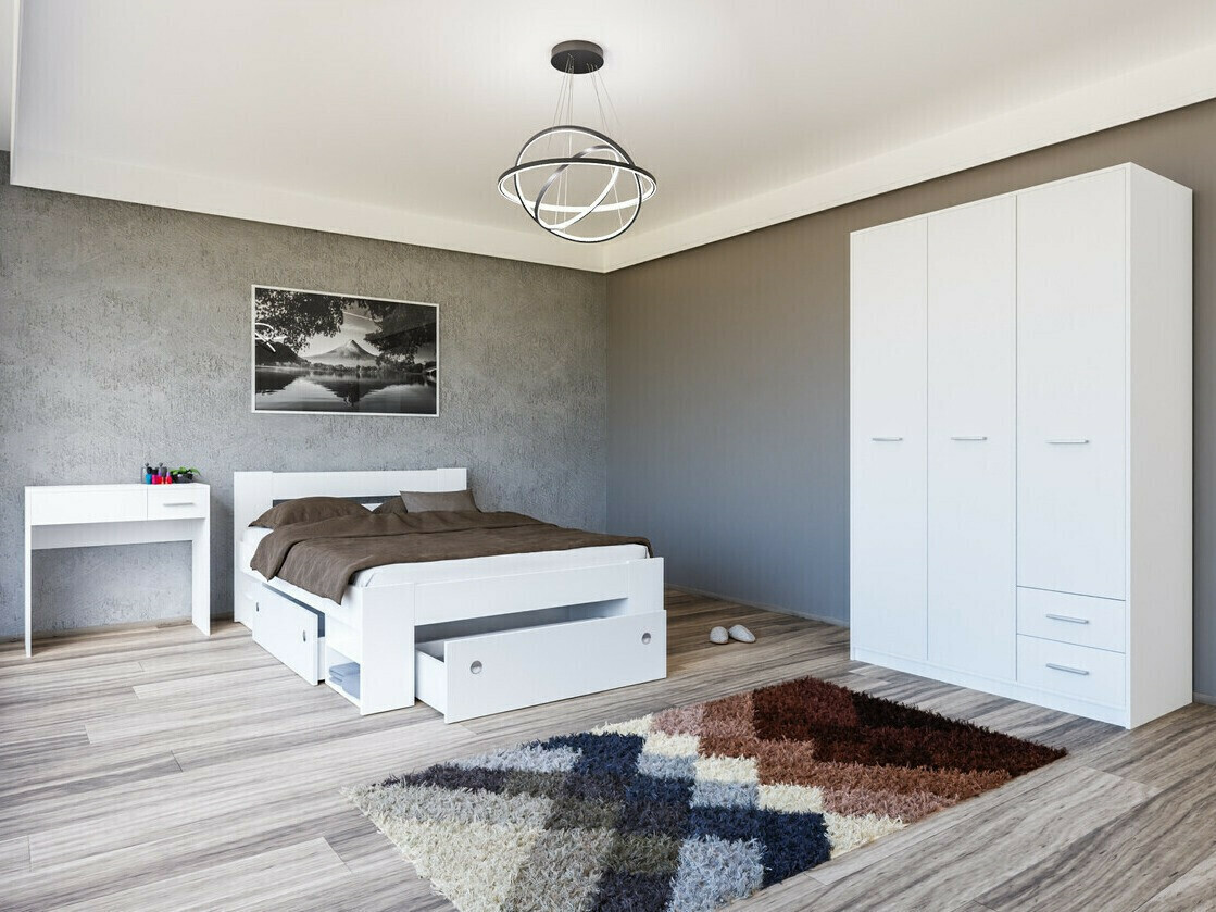 Set spavaća soba Novsore 144 (Belo)