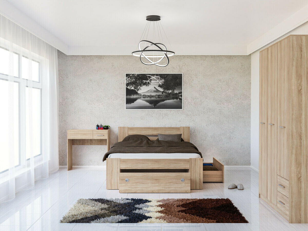 Set spavaća soba Novsore 144 (Sonoma hrast)