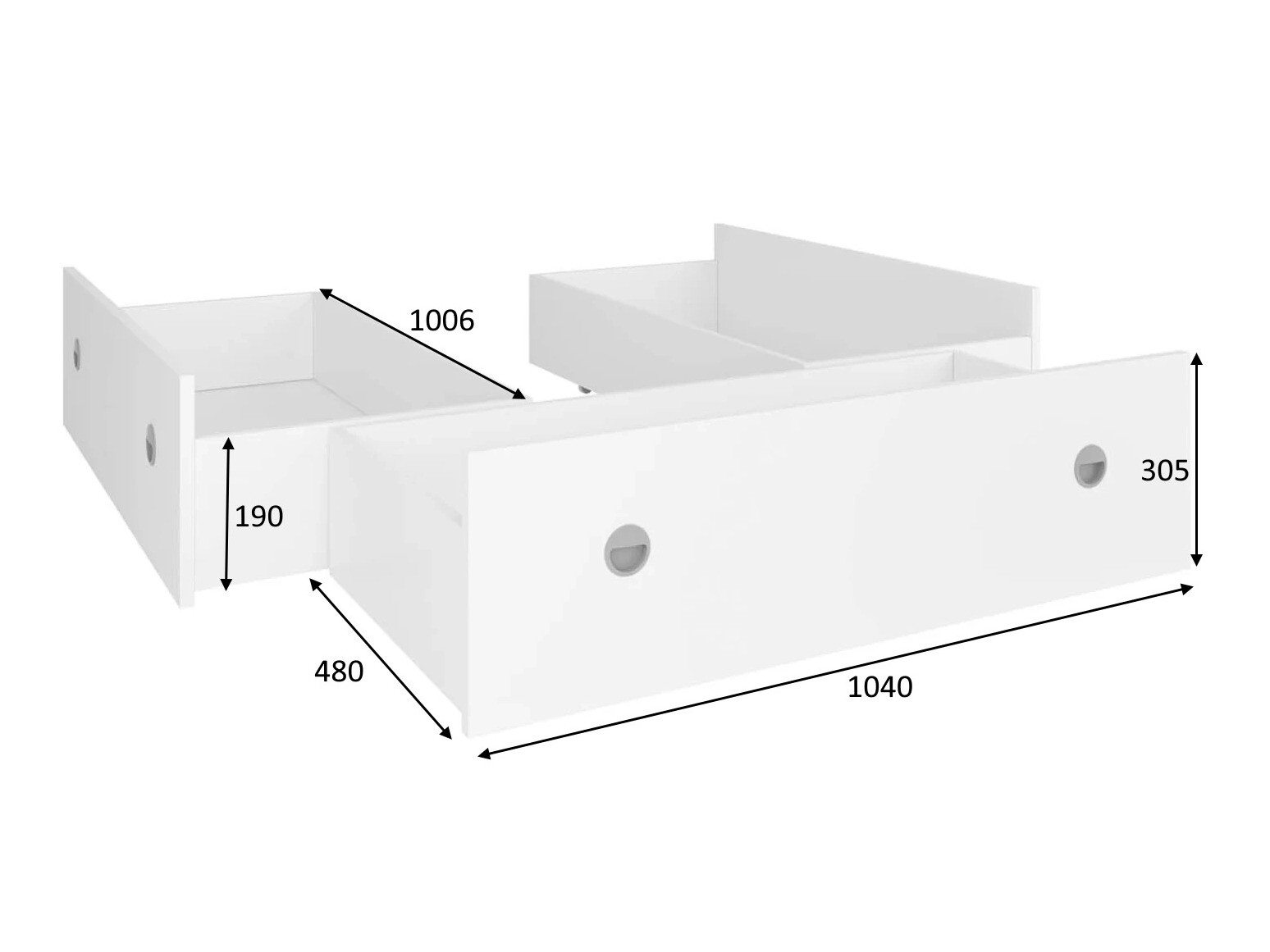 Kutija za posteljinu Novsore 129 (Sonoma hrast) (3 kom.)
