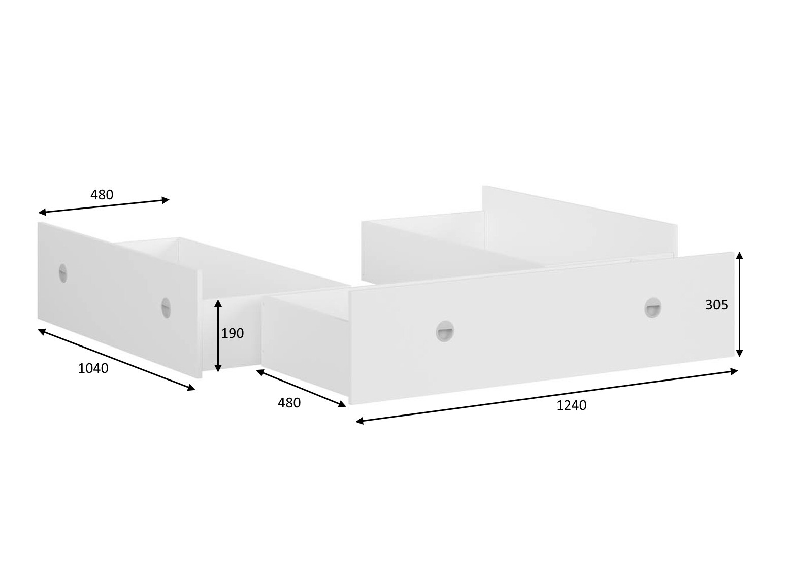 Kutija za posteljinu Novsore 131 (Manastirski hrast) (3 kom.)