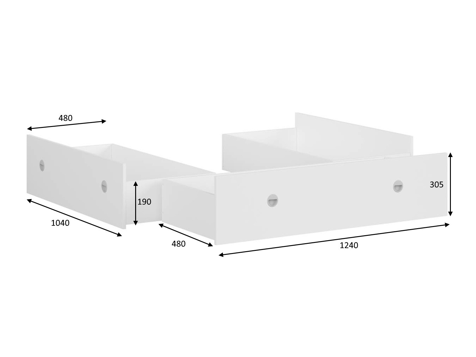 Kutija za posteljinu Novsore 131 (Sonoma hrast) (3 kom.)