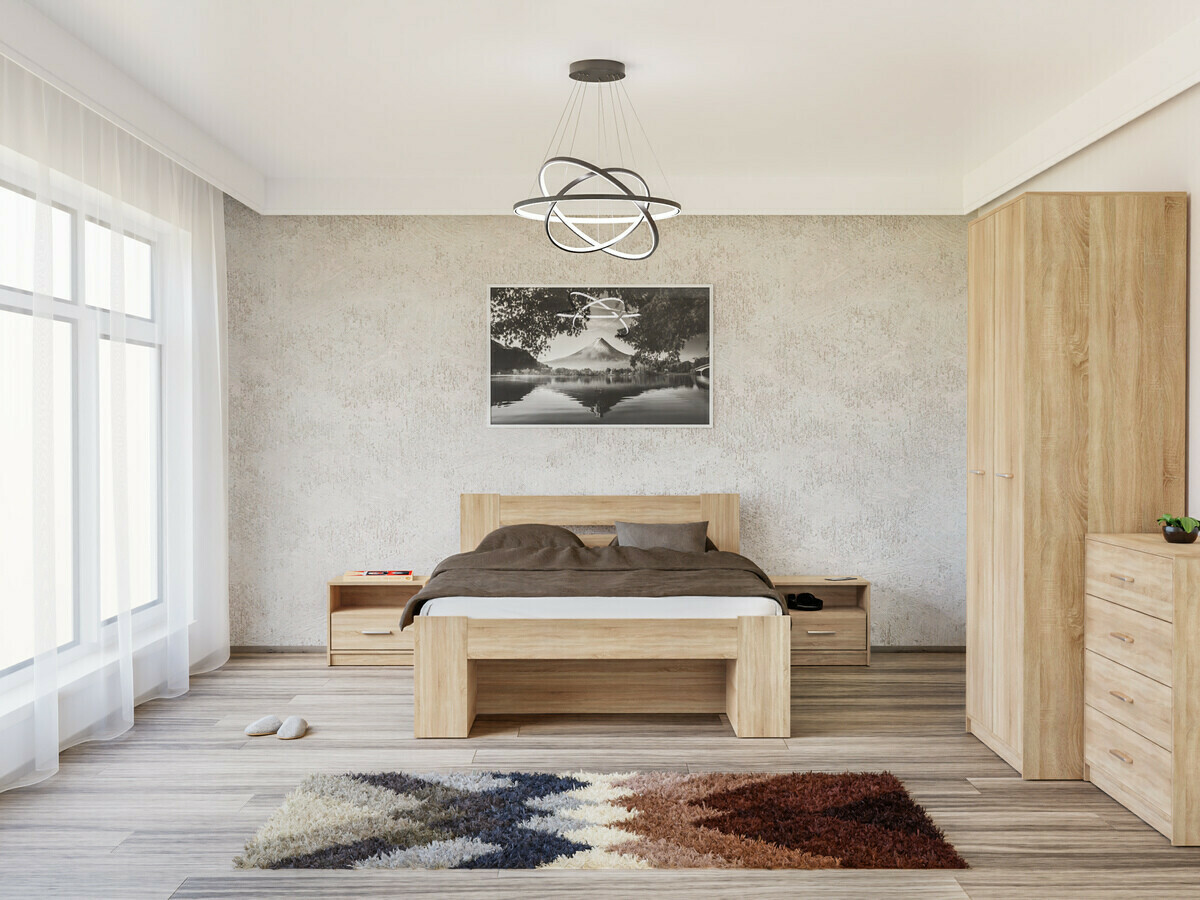 Set spavaća soba Novsore 147 (Sonoma hrast)