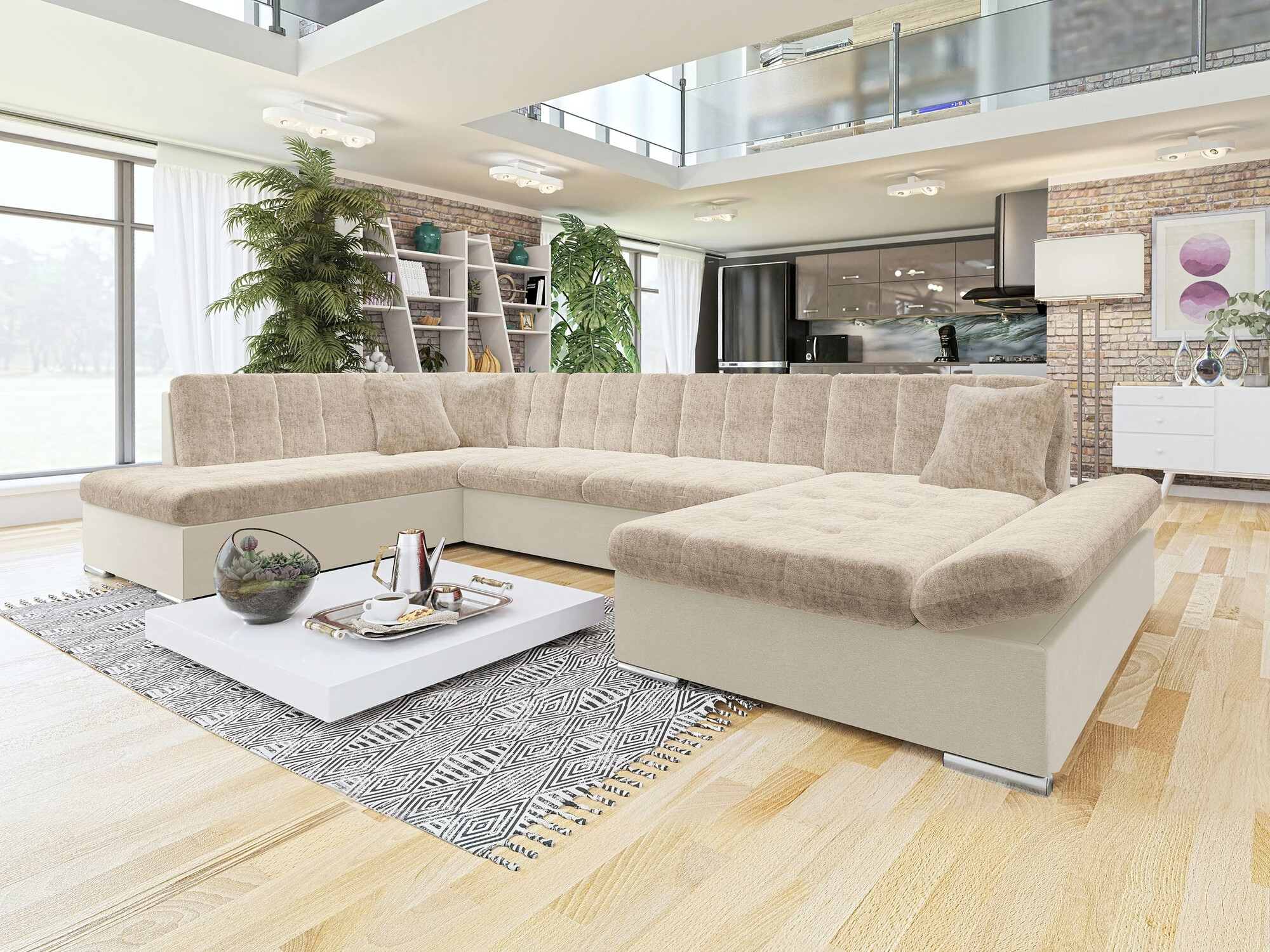 Ugaona sofa Comfivo 149 (Venus Velvet 2927 + Miu 2041)