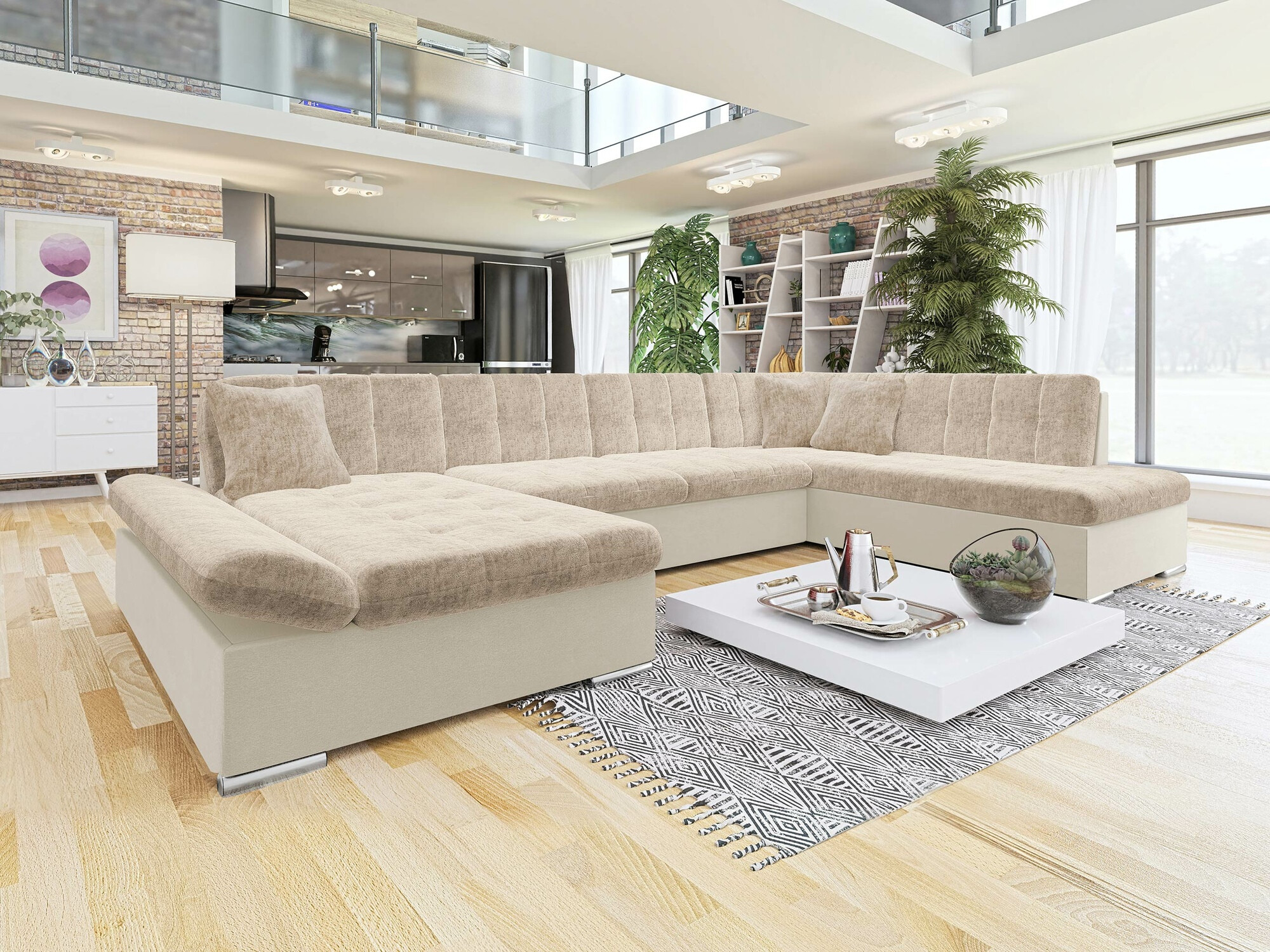 Ugaona sofa Comfivo 149 (Venus Velvet 2927 + Miu 2041)