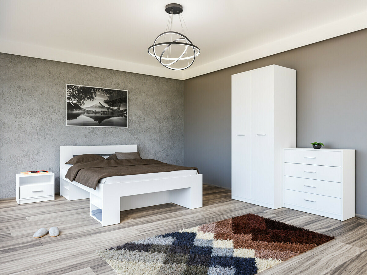 Set spavaća soba Novsore 147 (Belo)