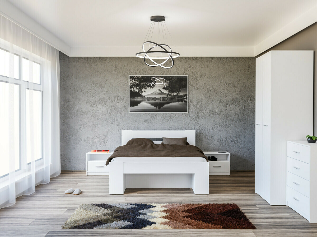 Set spavaća soba Novsore 147 (Belo)