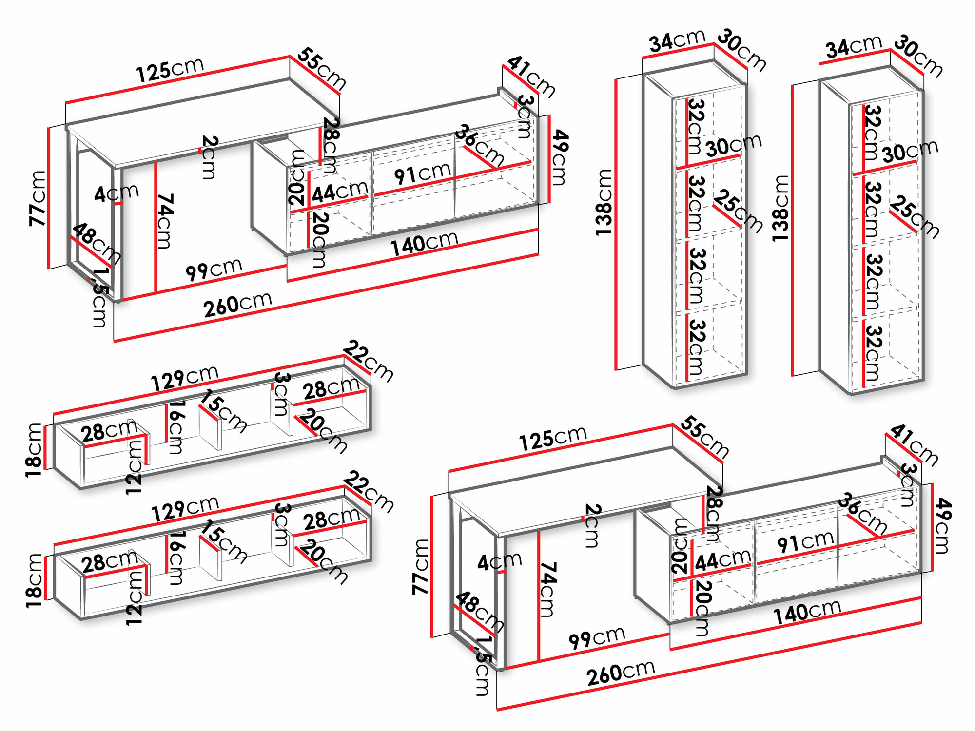 Set za kućnu kancelariju Tivseva 116