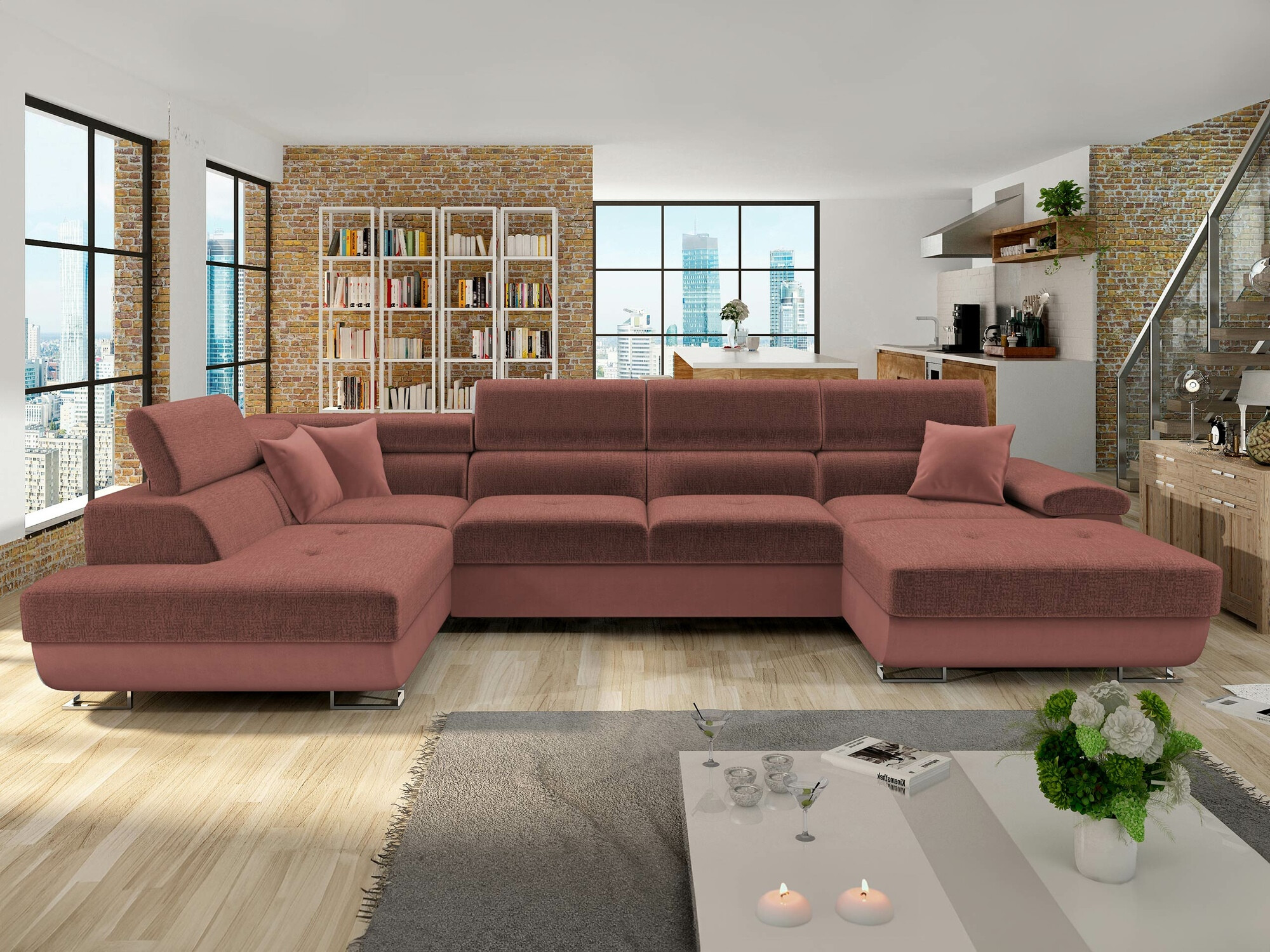 Ugaona sofa Comfivo 241 (Otusso 17 + Velvetto 17)