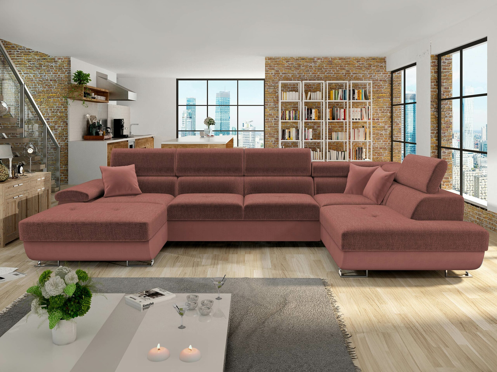Ugaona sofa Comfivo 241 (Otusso 17 + Velvetto 17)
