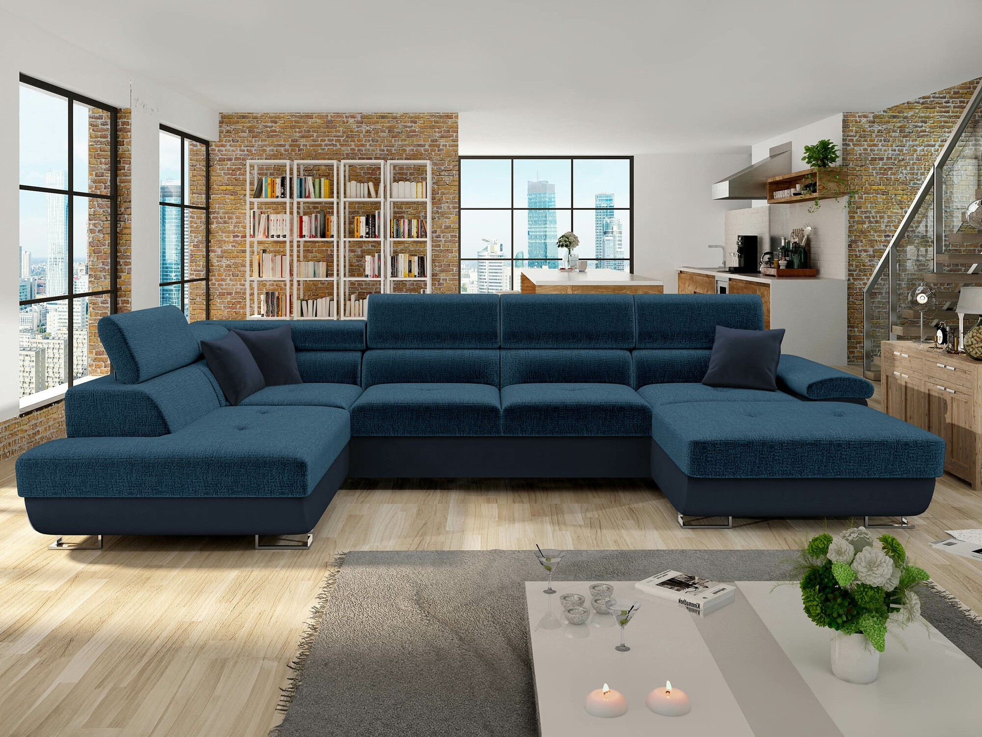 Ugaona sofa Comfivo 241 (Otusso 22 + Velvetto 09)