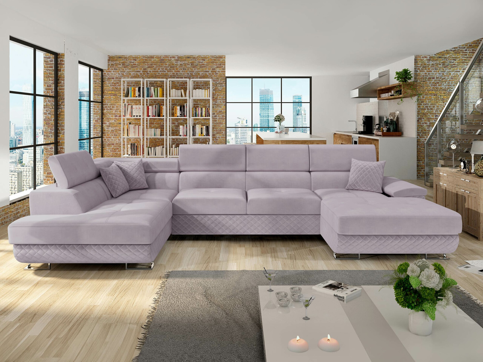 Ugaona sofa Comfivo 241 (Prestige 2765 Karo + Prestige 2765)