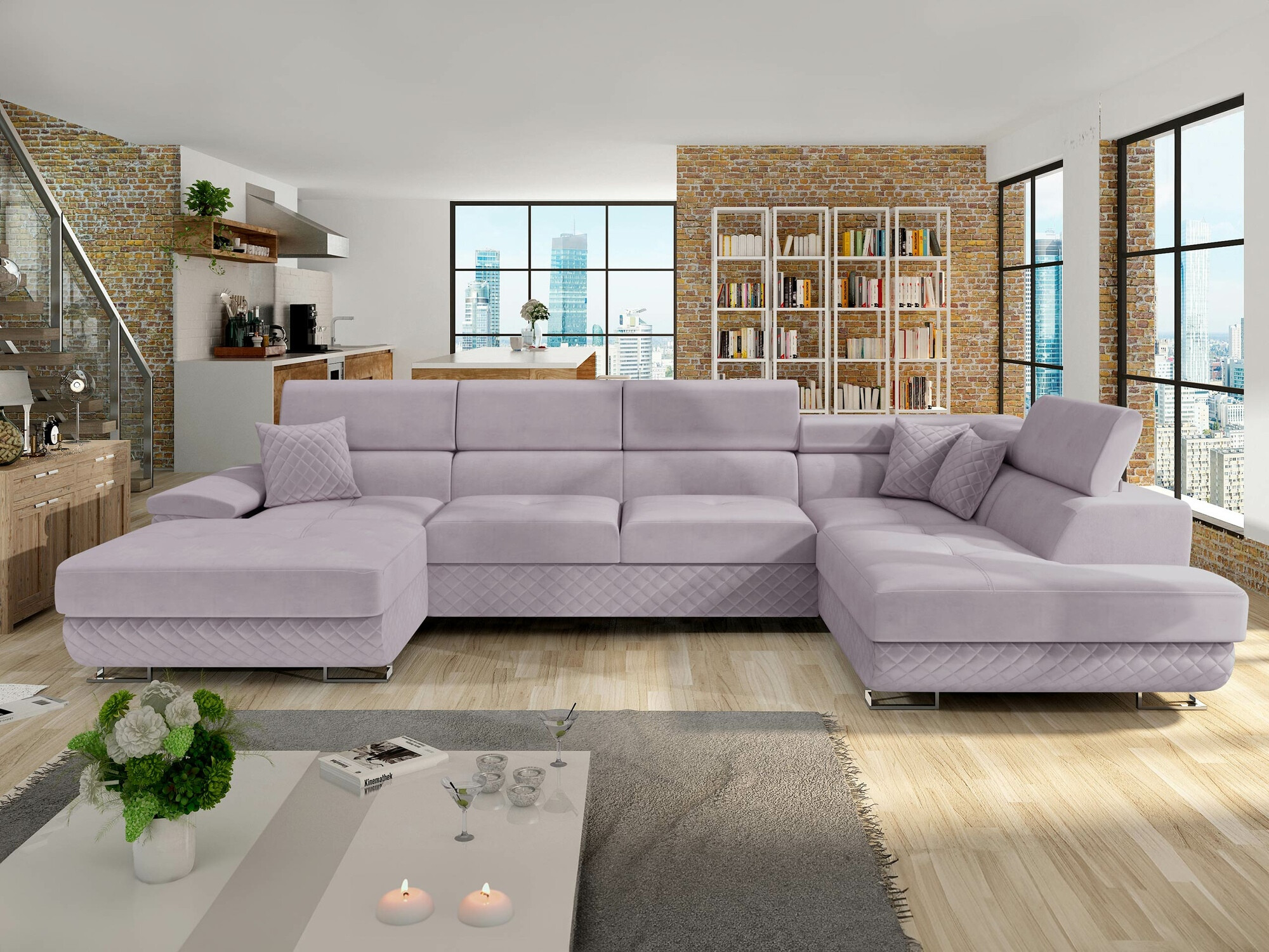Ugaona sofa Comfivo 241 (Prestige 2765 Karo + Prestige 2765)