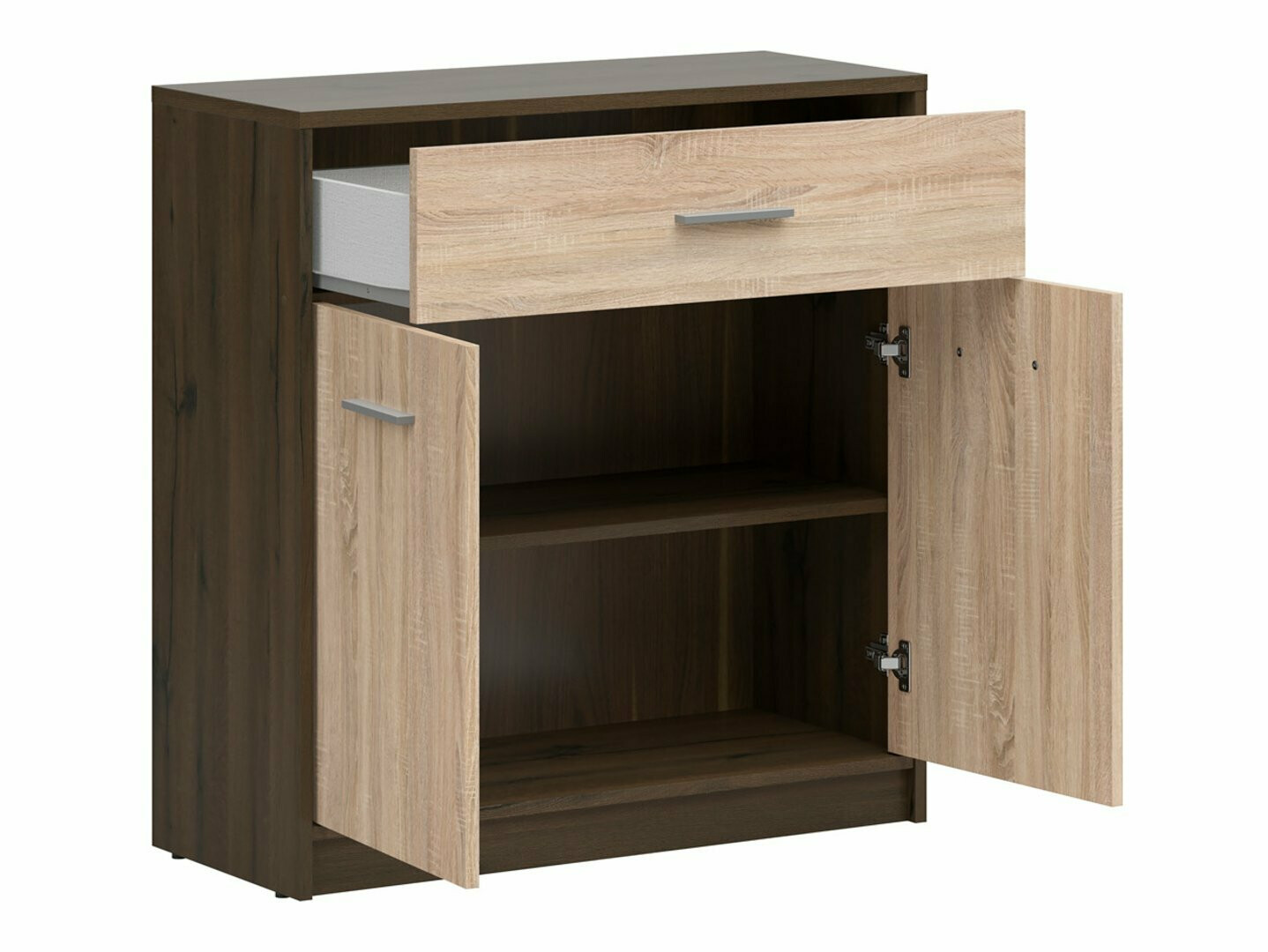 Komoda Novsore 115 (Tamni hrast + Sonoma hrast)
