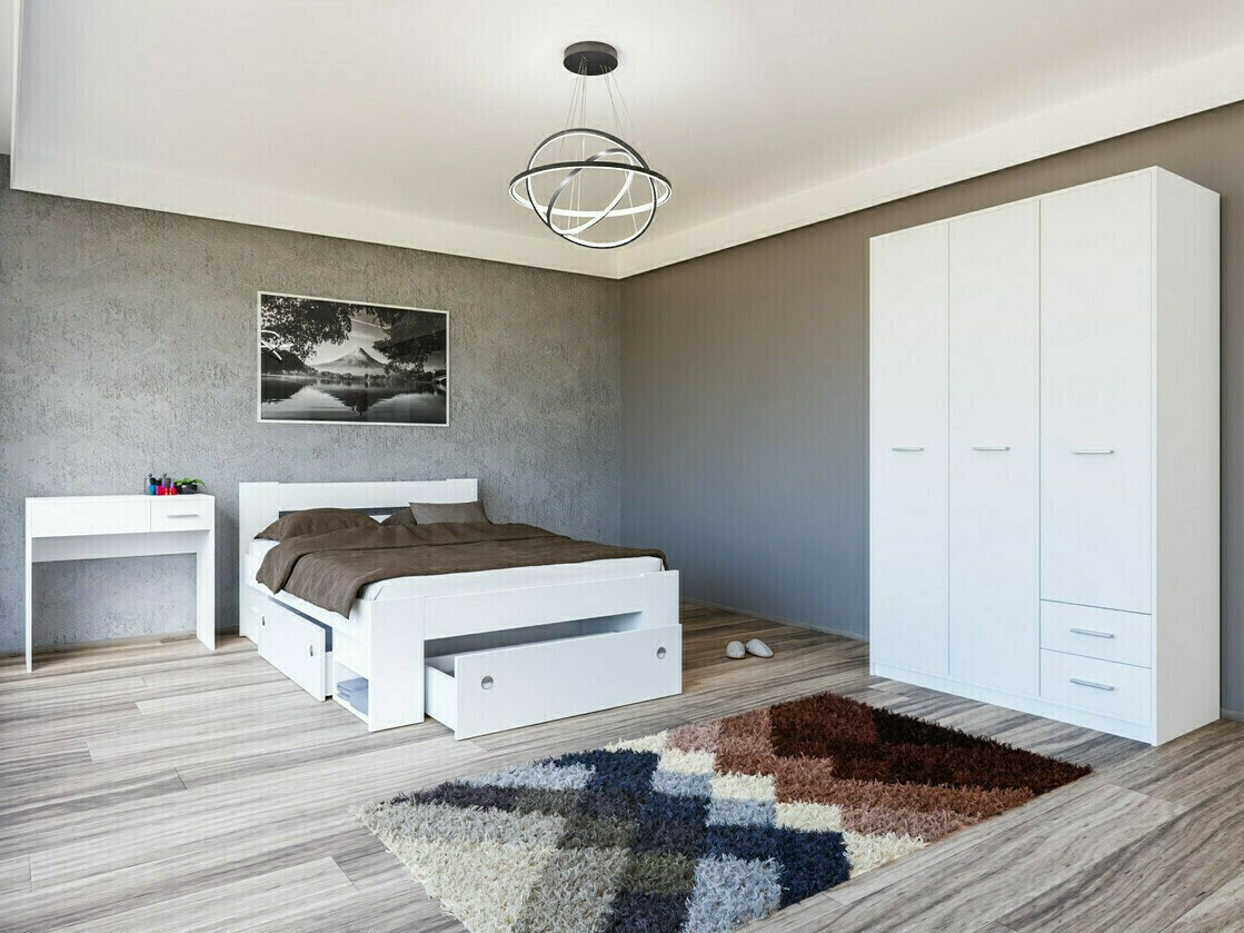 Set spavaća soba Novsore 144 (Belo)