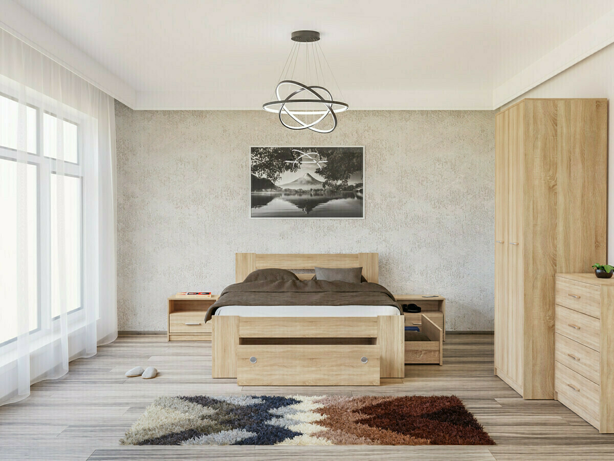 Set spavaća soba Novsore 147 (Sonoma hrast)