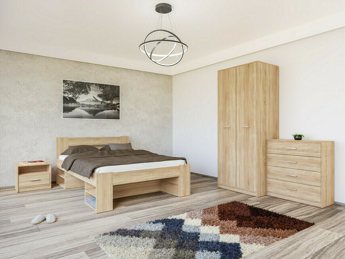 Set spavaća soba Novsore 147 (Sonoma hrast)