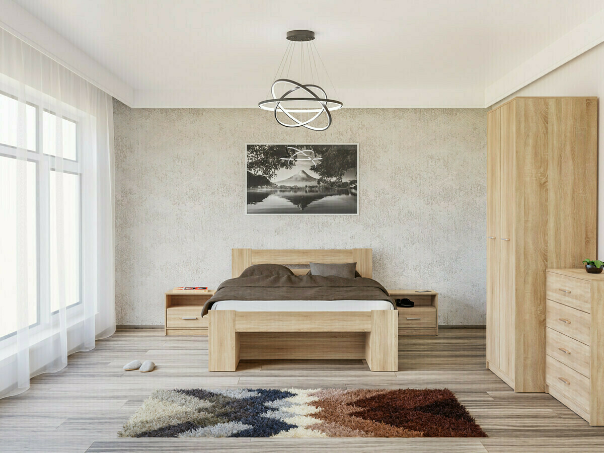 Set spavaća soba Novsore 147 (Sonoma hrast)