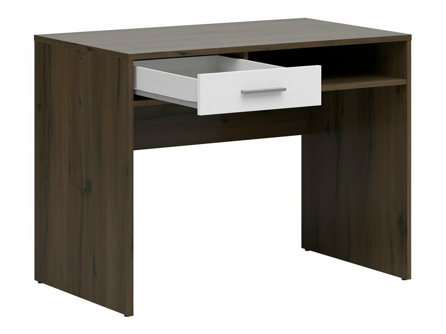 Kancelarijski sto Novsore 108 (Tamni hrast + Belo)