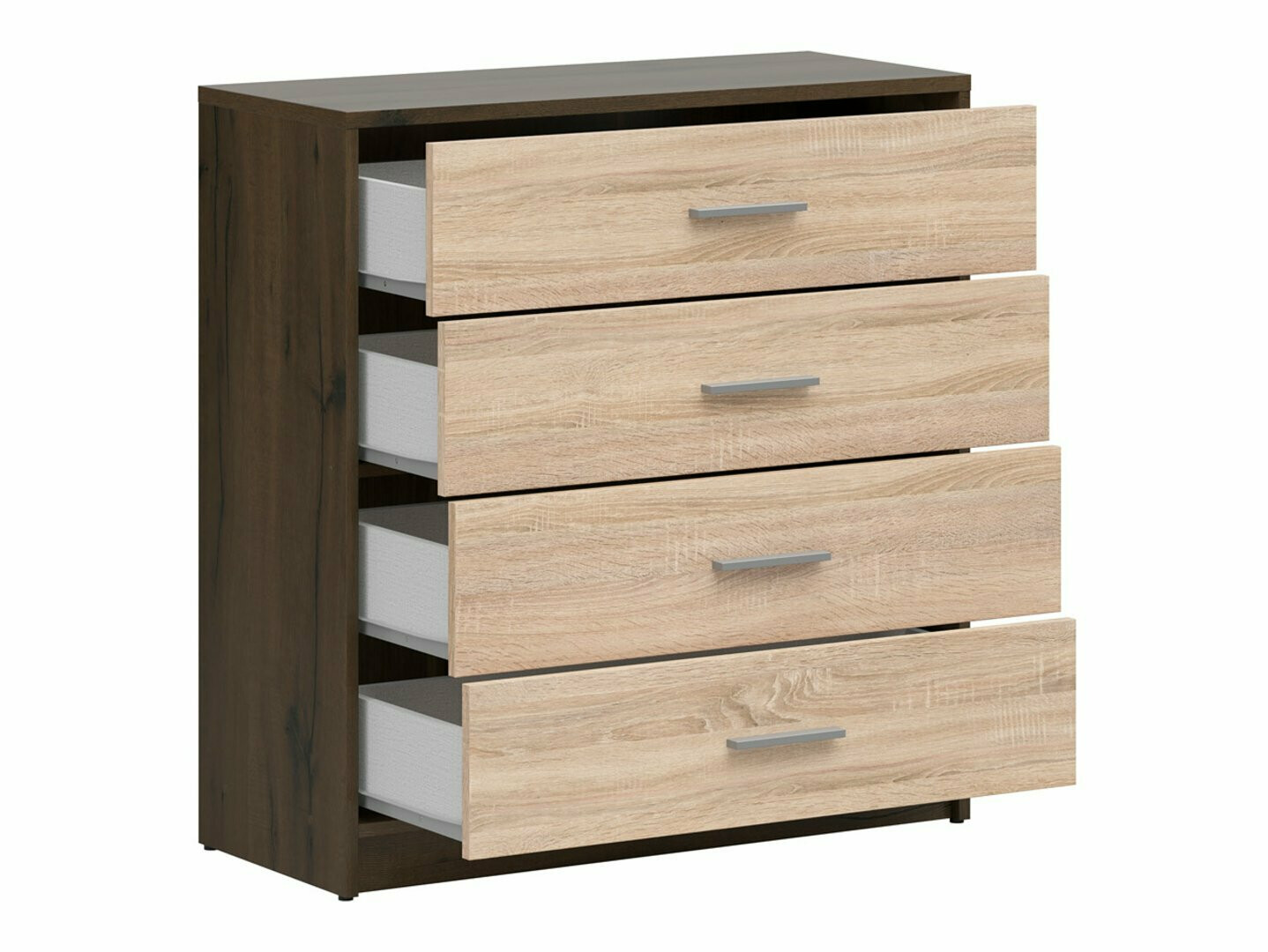 Komoda Novsore 101 (Tamni hrast + Sonoma hrast)
