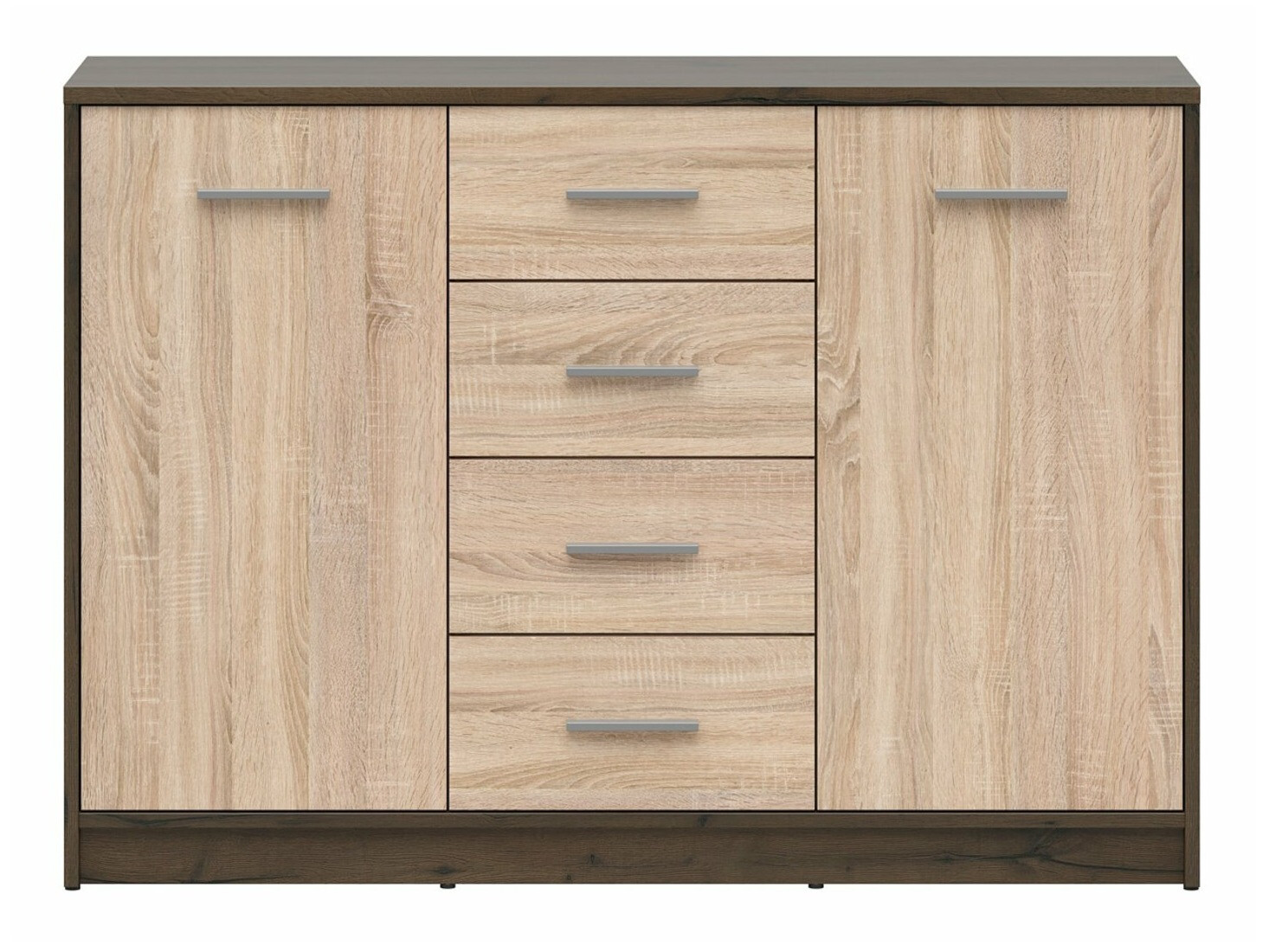 Komoda Novsore 118 (Tamni hrast + Sonoma hrast)