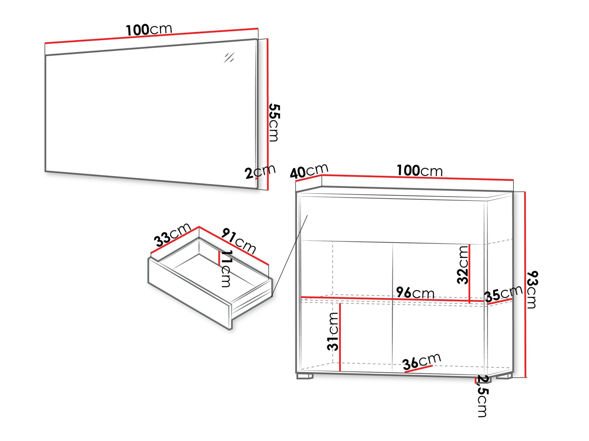 Set za hodnik Comfivo Fersoe 116 (Belo)