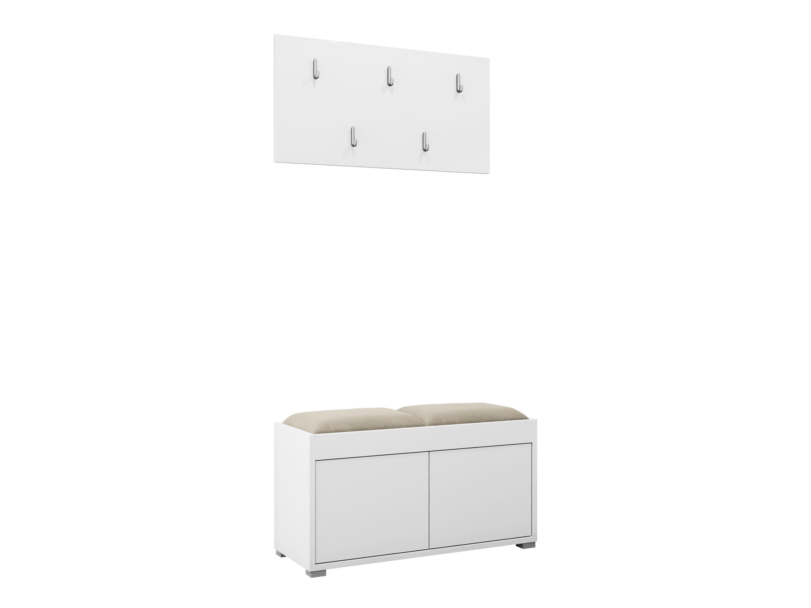 Set za hodnik Comfivo Tutela (Belo)