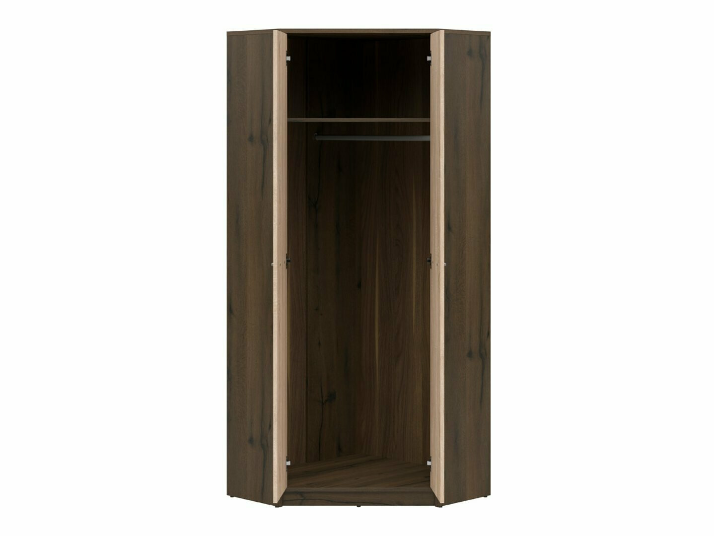 Ugaoni ormar Novsore 119 (Tamni hrast + Sonoma hrast)