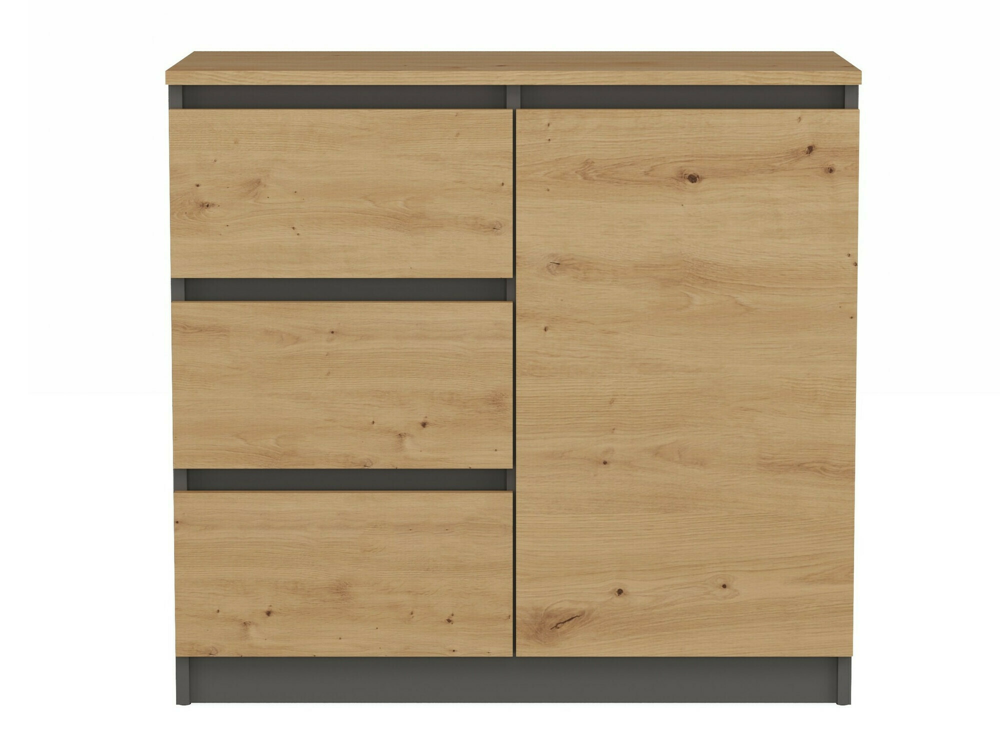 Komoda Elbvelu 109 (Antricit (ugalj) + Zanatski hrast)