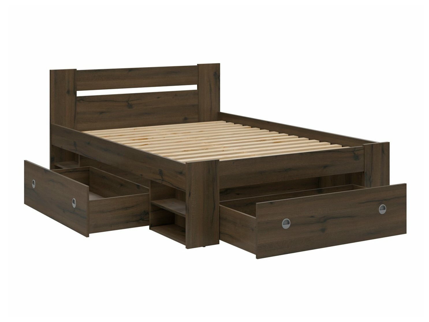 Kutija za posteljinu Novsore 131 (Tamni hrast) (3 kom.)