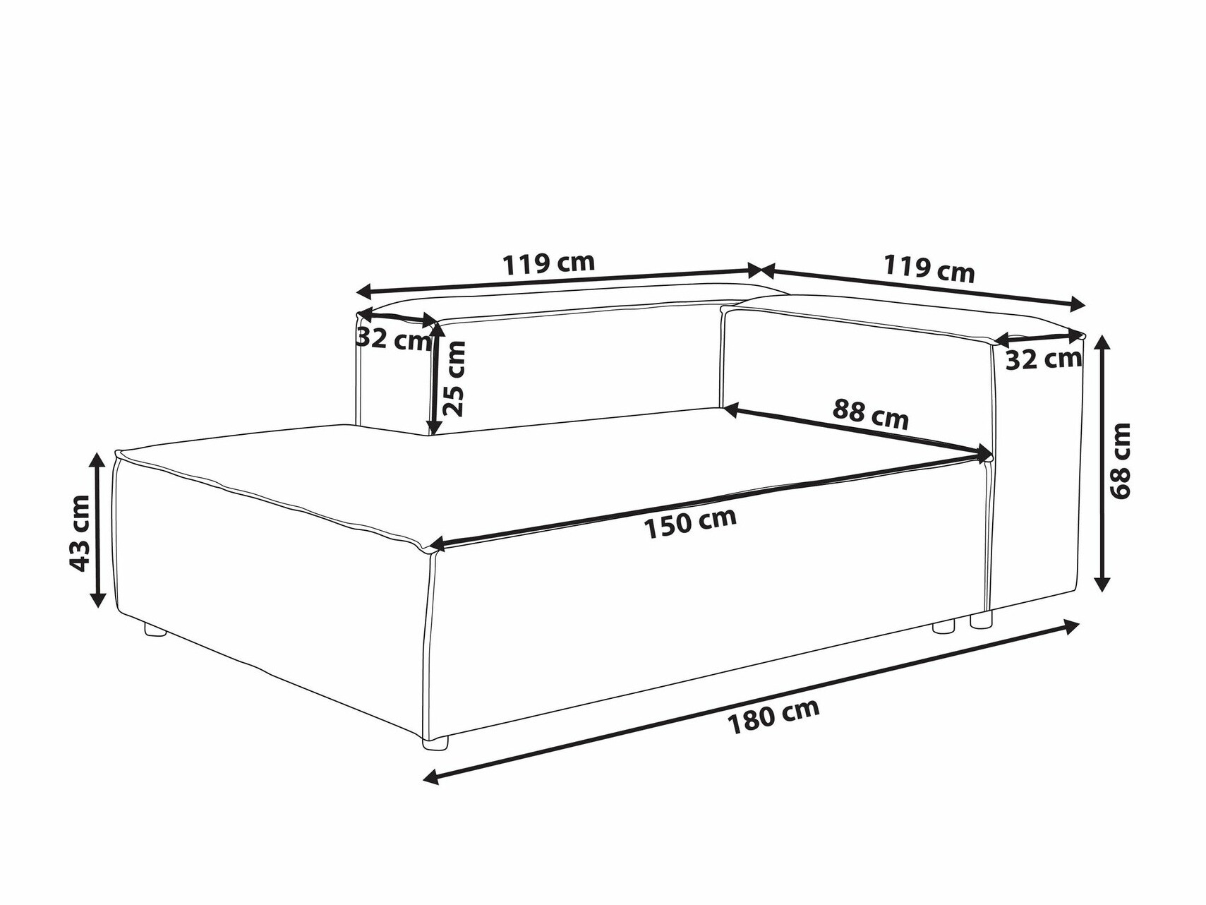 Modularne sedeće garniture Serophi 102 (Zelena)