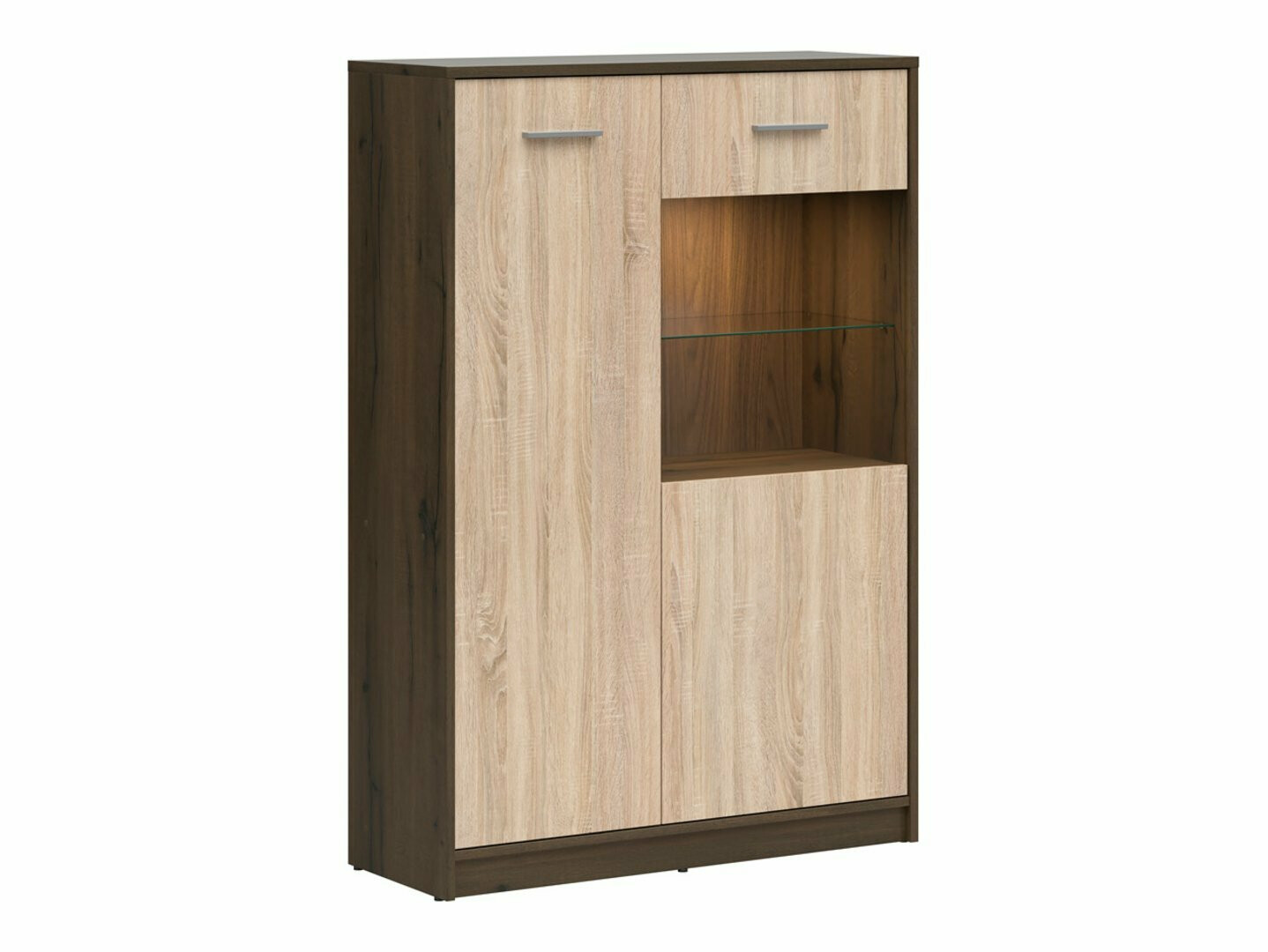 Polica Novsore 138 (Tamni hrast + Sonoma hrast)