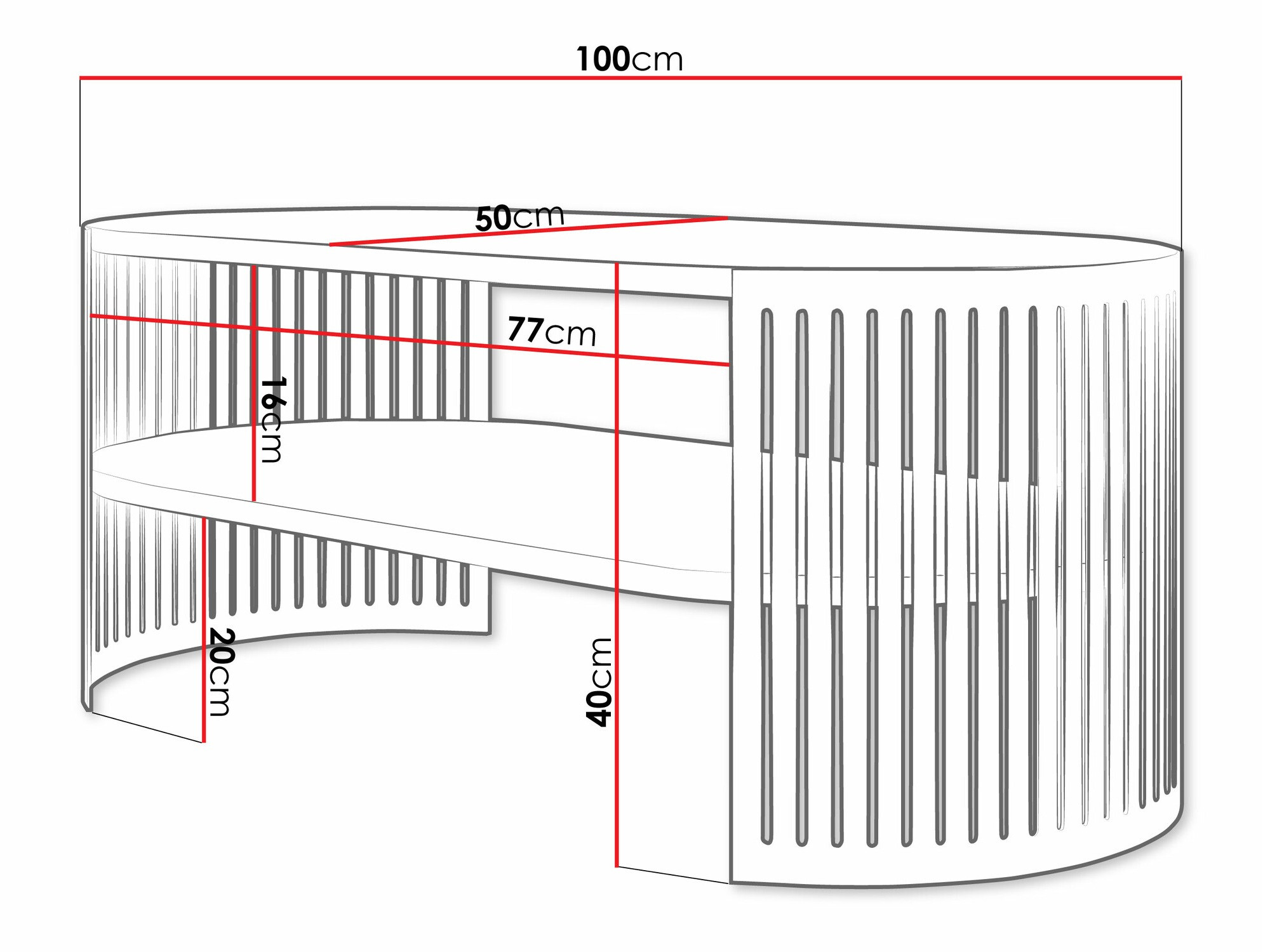Stočić za kafu Sordore 115 (Crno + Crni mermer)