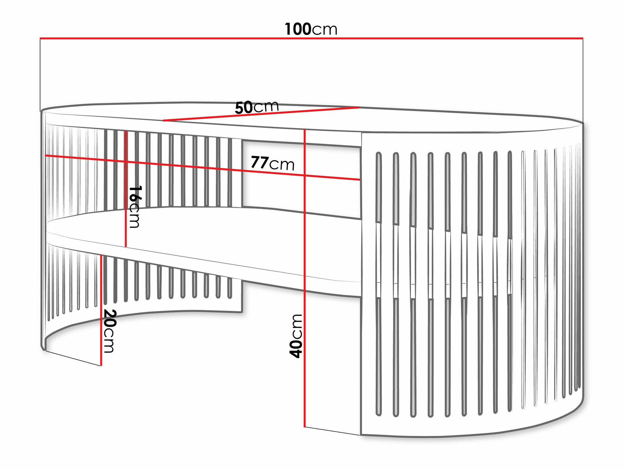 Stočić za kafu Sordore 117 (Roza + Beli mermer)