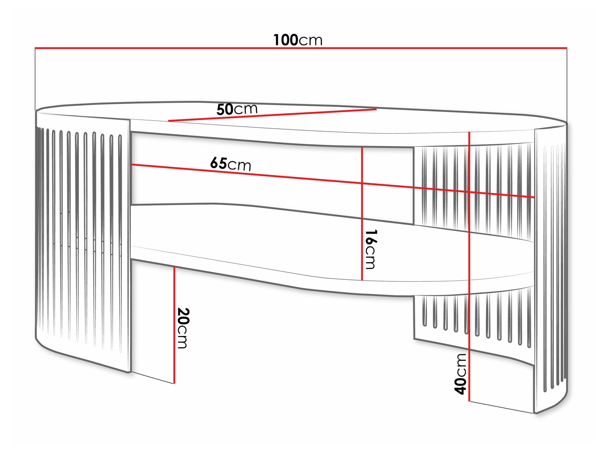 Stočić za kafu Sordore 119 (Zlatan + Crno)