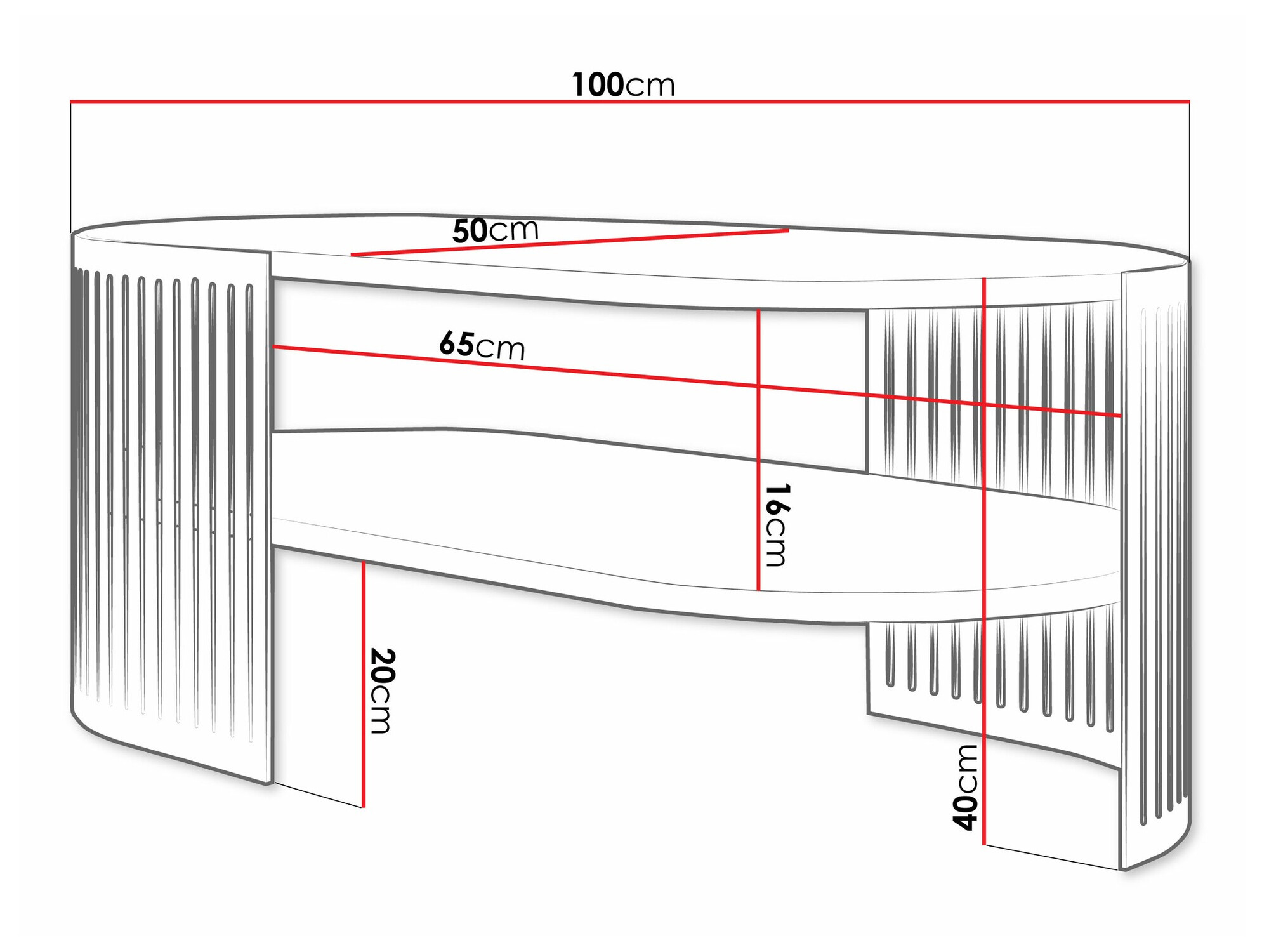 Stočić za kafu Sordore 120 (Roza + Belo)
