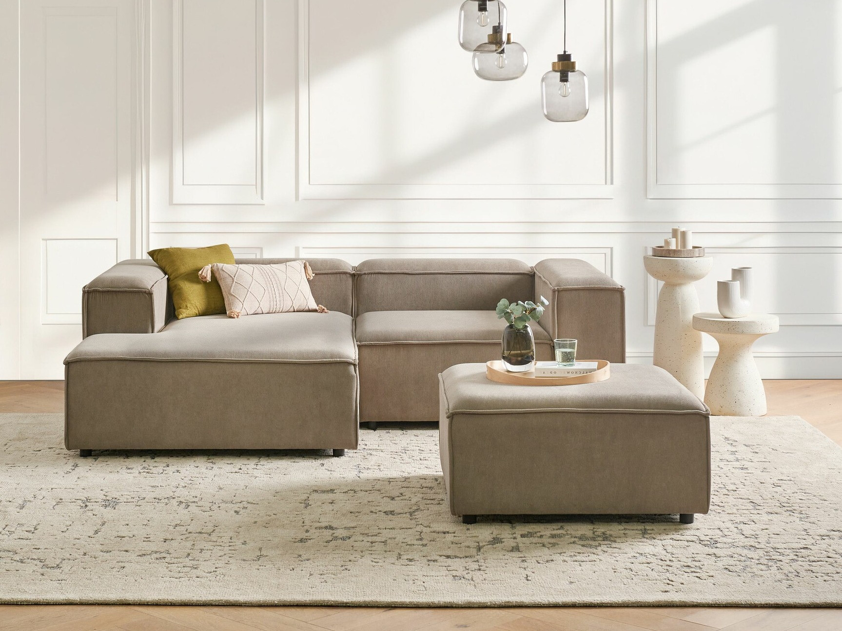 Set tapaciranog nameštaja Serophi 105 (Taupe)