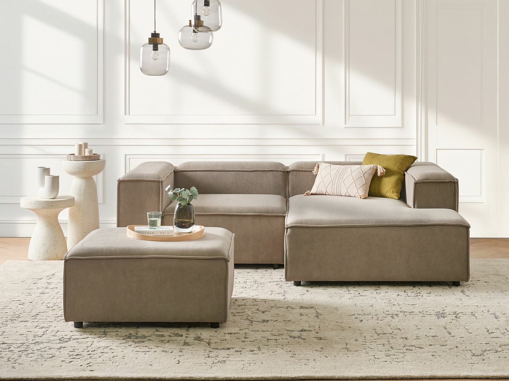 Set tapaciranog nameštaja Serophi 105 (Taupe)