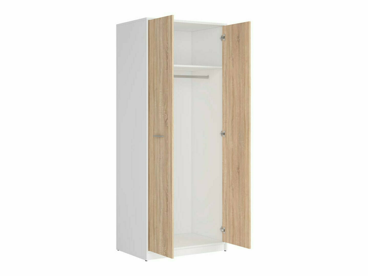 Set za kućnu kancelariju Novsore 153 (Belo + Sonoma hrast)