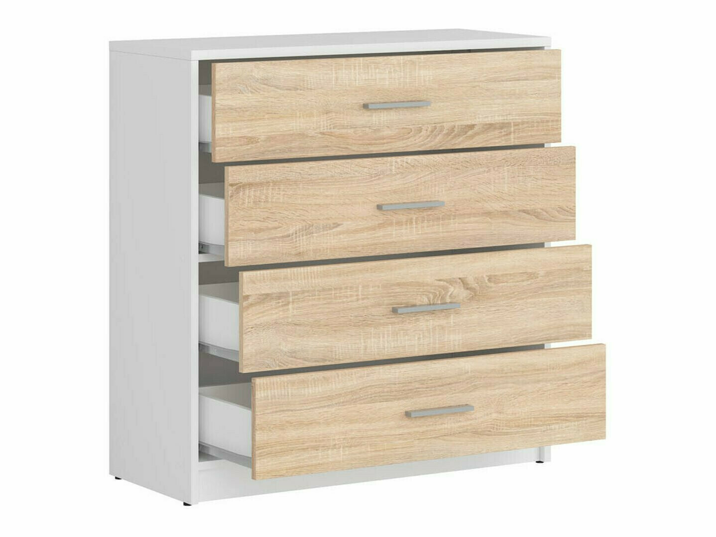 Set za hodnik Novsore 154 (Belo + Sonoma hrast)