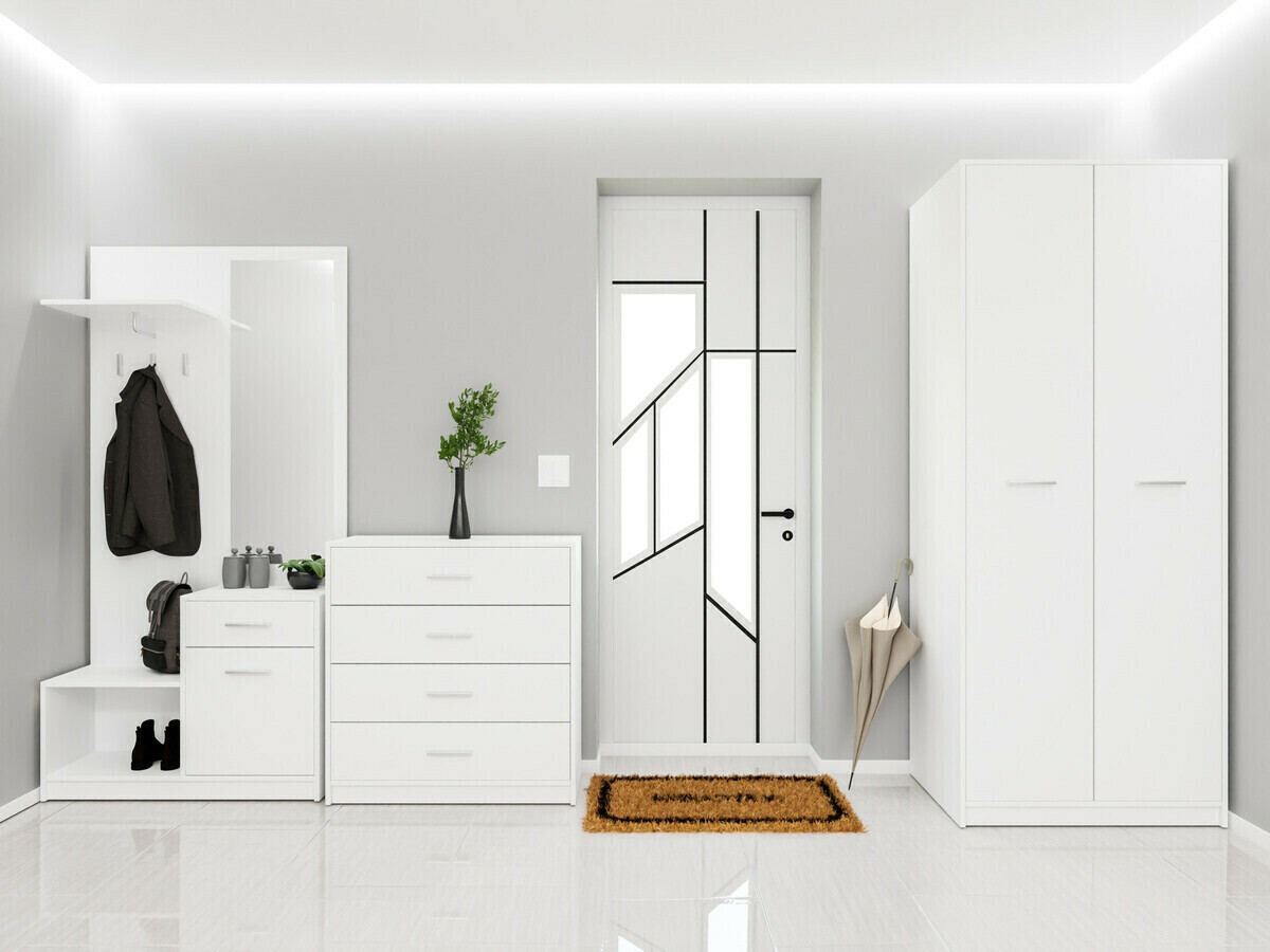 Set za hodnik Novsore 154 (Belo)