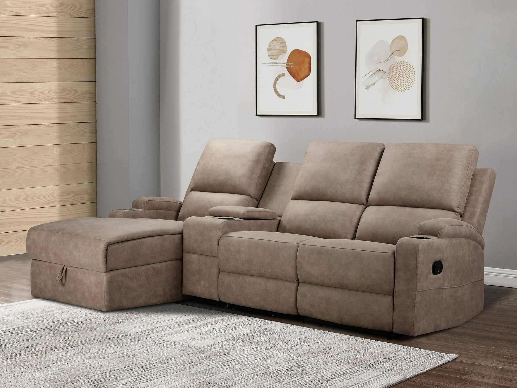 Ugaona relaks garnitura Denton 1368 (Taupe)