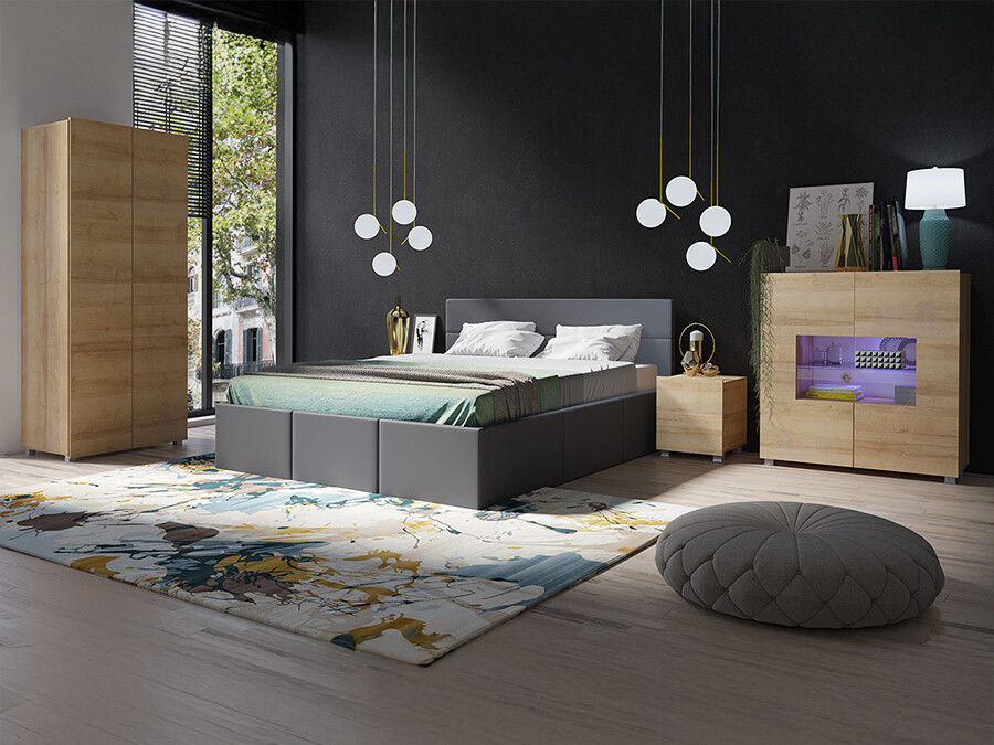 Set spavaća soba Tivdalu 130 (Eko koža Soft 020)