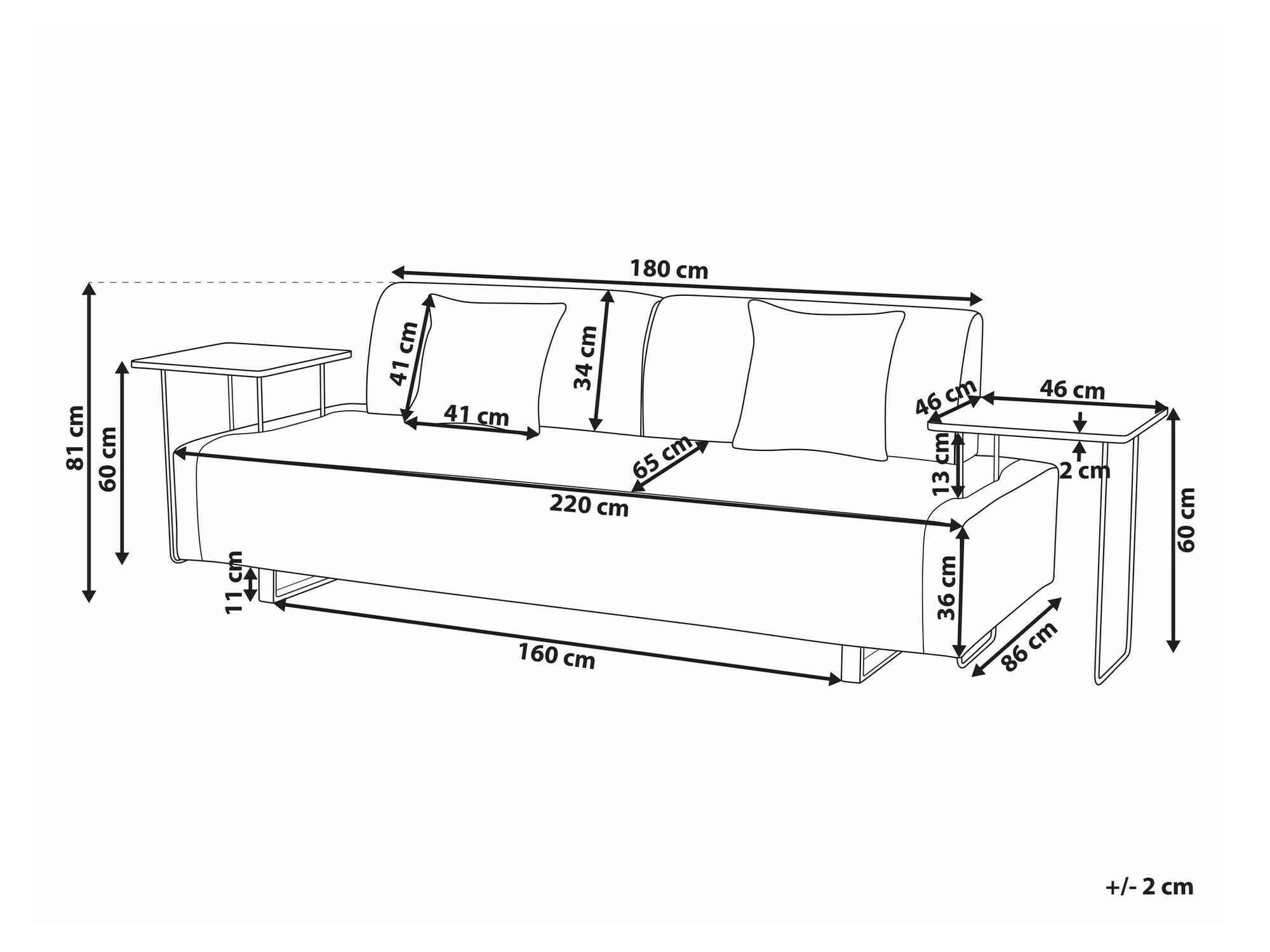 Sofa Berwyn 2417 (Bež)